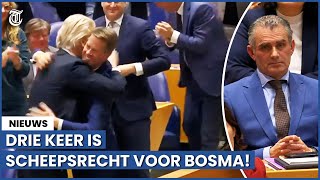 Euforie bij PVV Bosma viert overwinning en wordt kamervoorzitter [upl. by Reo]