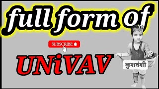 Univac ka full form kya hota haifull from of UNIVACunivac ka full form kya hoga in Hindi [upl. by Wie]