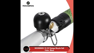 ROCKBROS 151B Bel Sepeda Bicycle Bell Vintage Ultralight Stainless Steel Bel Klasik Retro [upl. by Boyden]