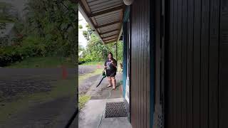 I GOT BLOWED AWAY 🤣🤣🤣🤣yardwork alohafromhawaii classic funny [upl. by Walcott]