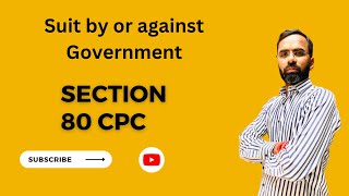 Section 80 Cpc Suit against Government [upl. by Enieledam543]