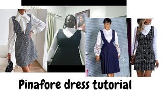 PINAFORE DRESS TUTORIAL pinaforedress pinaforedresstutorial [upl. by Jamesy673]