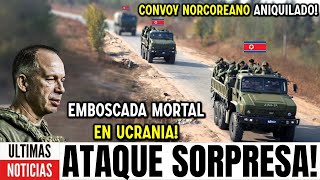 Putin jura venganza con lágrimas Convoy norcoreano es fulminado en emboscada sorpresa en Ucrania [upl. by Hullda]