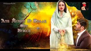 Aye Musht E Khaak  ost lyrics  Feroze Khan  Sana jawed Female version [upl. by Golda]