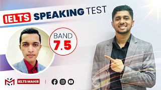 IELTS Speaking Band 75 Real Test  IELTS Mahir [upl. by Ardnajela319]