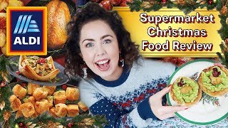 I Tried Eating ALDI CHRISTMAS Food For 24 HOURS SO CHEAP Haul amp Review 2019 [upl. by Wenz597]