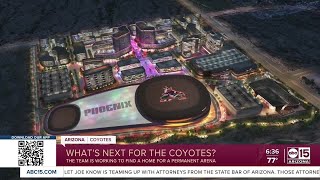 Coyotes post renderings of planned arena entertainment district amid north Phoenix land bid [upl. by Akinad263]