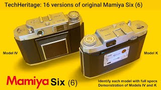 All 16 models of Mamiya Six 6 medium format camera with full specs and how to identify [upl. by Hael]