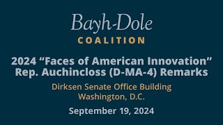 2024 Faces of American Innovation Rep Auchincloss DMA4 Remarks [upl. by Nodnorb863]