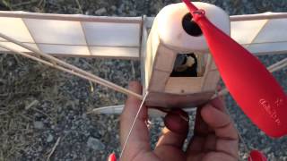 Stick amp Tissue Electric Free Flight Piper Super Cub [upl. by Kappenne]