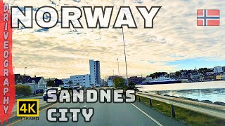 Fall Foliage Tour of Sandnes Norway 4K [upl. by Anaher]