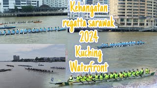 Cuaca panas menguji kesabaran para peserta team regatta sarawak 2024 Kuching malaysia🇲🇾 [upl. by Arleyne]