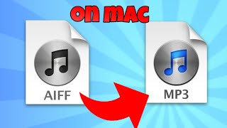 how to convert aiff to mp3 on mac [upl. by Clementi]