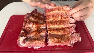 How to make BBQ ribs in the Oven  Easy Oven ribs with Black Pepper sauce [upl. by Melicent158]