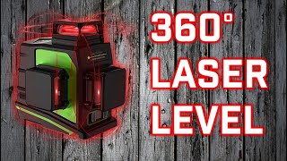 Huepar Automatic SelfLeveling Laser Level 360 Degree Red Cross Review [upl. by Enala]