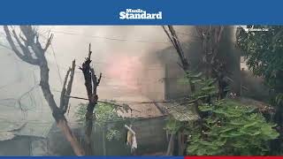 Cavite firefighters contain blaze in Bacoor residential area [upl. by Akiv]