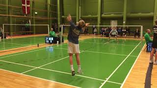 2018 Badminton Danish National Championships U15 HS 18finale [upl. by Eartnoed]