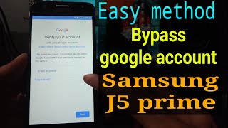 Easy method FRP Bypass Samsung J5 Prime  samsungj5primefrp [upl. by Acirema]