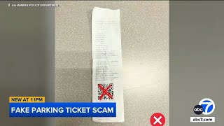 Alhambra police warn public about fake parking ticket scam [upl. by Dekow4]