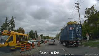 4K Thornhill Ontario 1 Fall day driving ON CA [upl. by Chilson394]