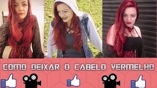 COMO TER O CABELO VERMELHO SEM DESCOLORIR [upl. by Hambley250]