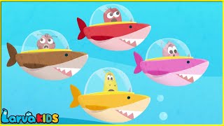 Baby Shark Finger Family Song  Family Dance  More Nursery Rhymes amp Kids Songs  Larva Kids [upl. by Idisahc902]