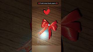 🎀Kolay 🎀fiyonk yapımı 🎀diy kendinyap elemeği elişi pratik keşfet shorts short shortvideo [upl. by Leontine]