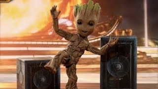 groot dancing to Mr Blue sky [upl. by Ainitsirhc]