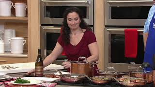 Lagostina Martellata TriPly Copper 11Pc Hammered Cookware Set on QVC [upl. by Ashman]