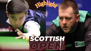 Mark Allen vs He Guoqiang Highlight Scottish Open 2024 snooker [upl. by Dikmen]