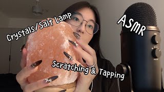 ASMR  Scratching amp Tapping On CrystalsSalt Lamp [upl. by Ecirtram151]