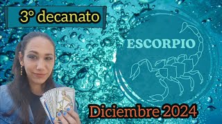 ESCORPIO♏ DICIEMBRE 2024❄️3°DECANATO13 al 21 noviembrehoroscopomensualdecanatossignozodiacal [upl. by Euqinitram]