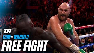 Tyson Fury vs Deontay Wilder 3  FREE FIGHT  2021 FIGHT OF THE YEAR  Fury Returns Dec 3 ESPN [upl. by Mcclary]