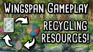 Wingspan Gameplay  Recycling Resources feat ultimognucatan [upl. by Flatto756]