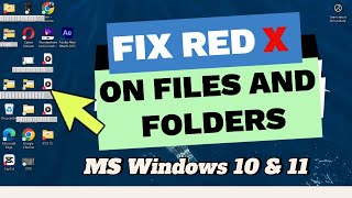 How to Fix Red X on Files and Folders in Windows 1011 Simple Steps [upl. by Alled71]