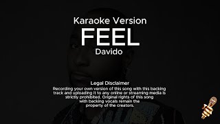 Davido  Feel Karaoke Version [upl. by Iteerp]