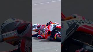 Marquez and Zarcos HUGE crash in P2  2023 GermanGP [upl. by Draned]