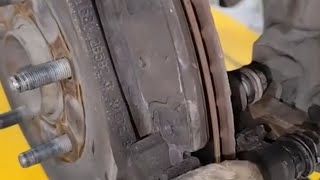 Brake pad and disc damage replacement 😲🙄 [upl. by Lynna515]