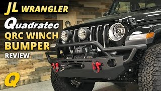 Quadratec QRC Front Winch Bumper Review for Jeep Wrangler JL amp Jeep Gladiator JT [upl. by Ginni787]