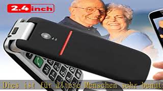 Seniorenhandy ohne Vertrag Klapphandy Mobiltelefon mit Großen Tasten 2G GSM Handy für Senioren mit [upl. by Yerhcaz]