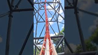 Tigris Front Row POV Do you dare ride this triple launch coaster [upl. by Eeroc39]