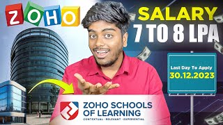 Zoho School of learning 🚀  Never miss this Chance 🤯  Exam update Tamil 💥 [upl. by Annhoj497]