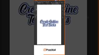 How to Make Outline Text in Illustrator 2023 [upl. by Lobell]