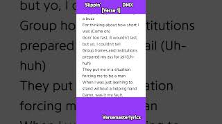 Slippin’ DMX Verse 1 hiphop rap music dmx lyrics slippin [upl. by Wettam]