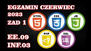 Egzamin zawodowy INF03  EE09 Czerwiec 2023 Arkusz 1  3  8 [upl. by Alyled]