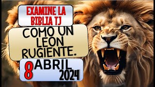 🔵 COMO UN LEÓN RUGIENTE ✅ EXAMINE LA BIBLIA TJ [upl. by Ronym]