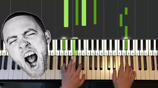 Mac Miller  ROS Piano Tutorial Lesson [upl. by Ytitsahc]