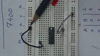 Logic Gates NAND Gate  Theory  Practical  Application  7400 [upl. by Longawa]