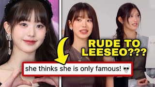 IVE Wonyoung accused of being rude to Leeseo kpop [upl. by Dahlstrom816]