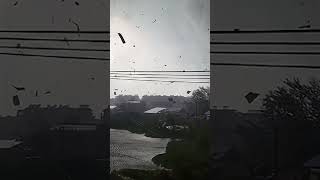 Huge tornado leaves behind path of destruction Shorts [upl. by Sutniuq]